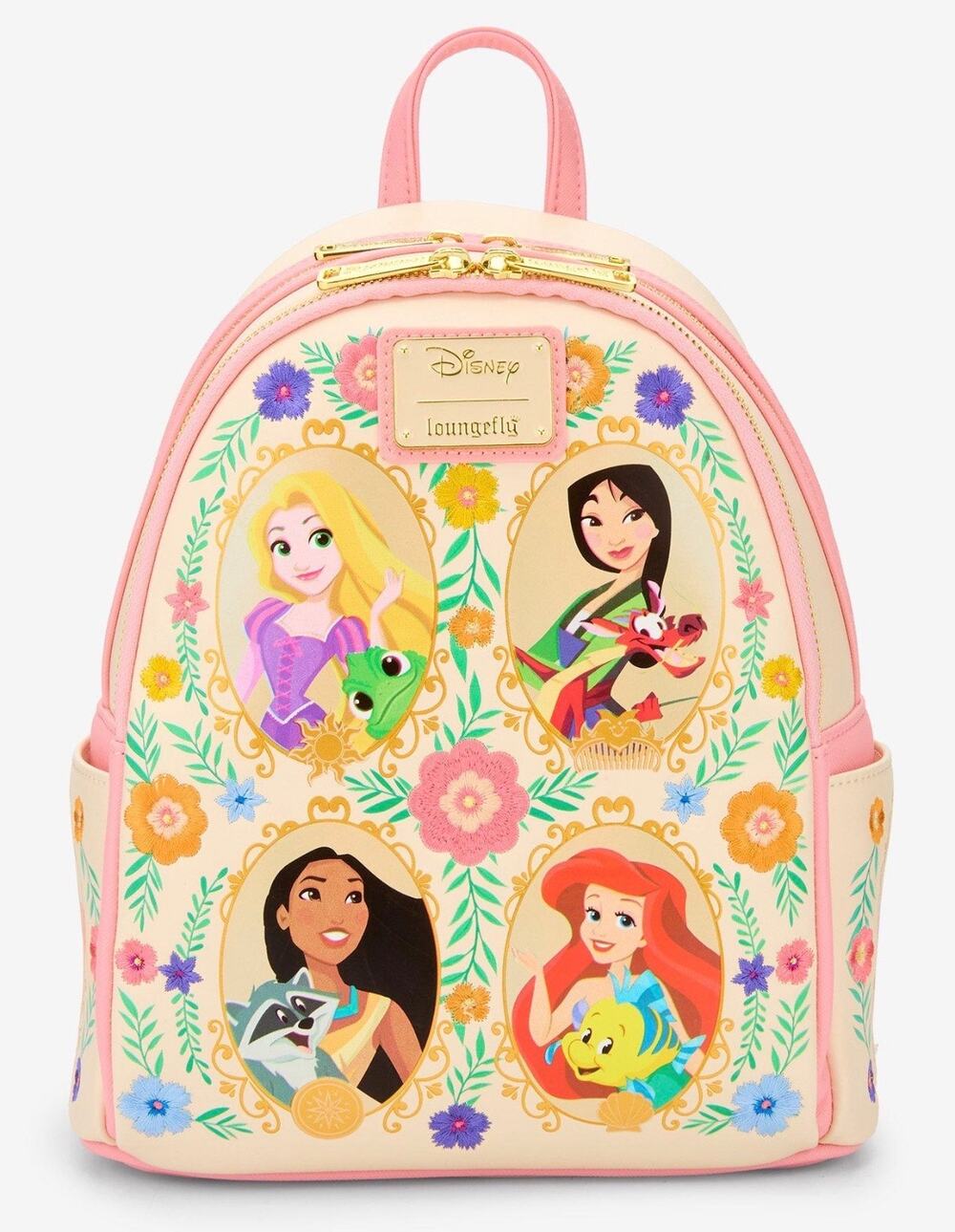 Loungefly Disney Princesses Floral Portraits Mini Backpack - Exclusive NWT